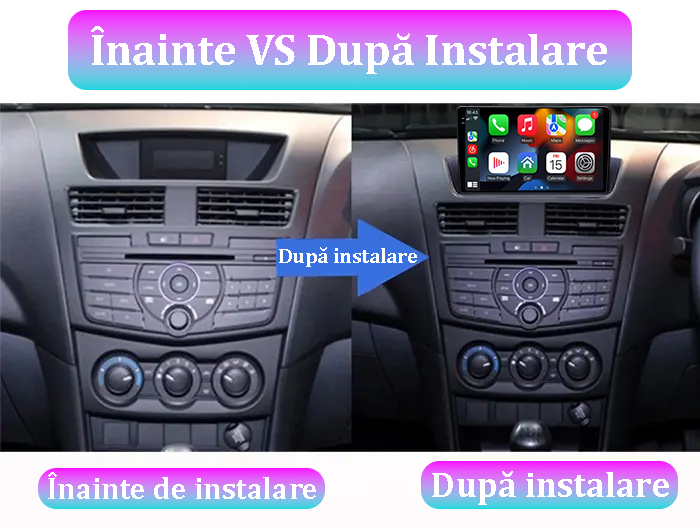 Navigatie dedicata Mazda BT-50 2012-2018, 12GB RAM 256GB ROM, Android 13, Rezolutie 2K, Display QLED, 9", DSP, Carplay, Android Auto, Internet, Youtube, Waze, Wi Fi, USB [5]