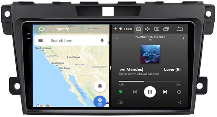 Navigatie dedicata Mazda CX-7 2008-2015, 12GB RAM 256GB ROM, Android 13, Rezolutie 2K, Display QLED, 9", DSP, Carplay, Android Auto, Internet, Youtube, Waze, Wi Fi, USB [4]