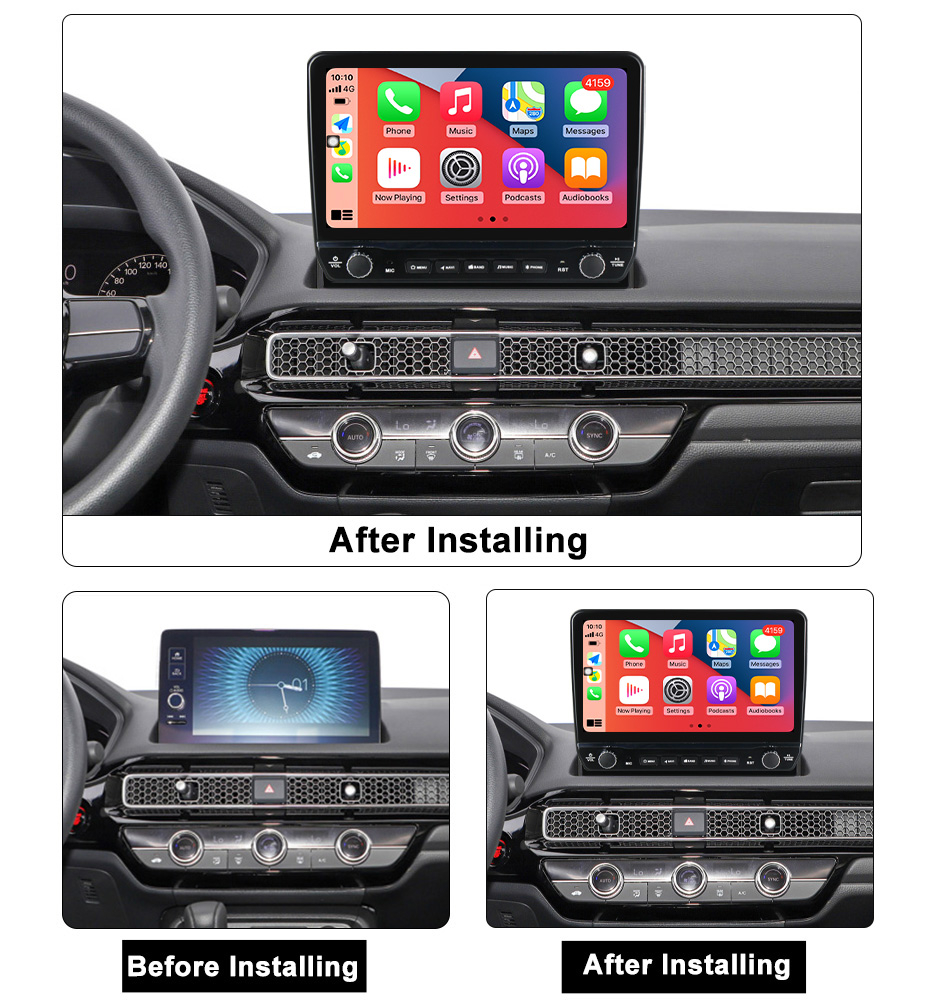 Navigatie dedicata Civic 2022 cu butoane rotative model 2024, 10 Inch, 2GB RAM 32GB ROM, Quadcore, Android 13, WiFi, Bluetooth, Magazin Play [5]