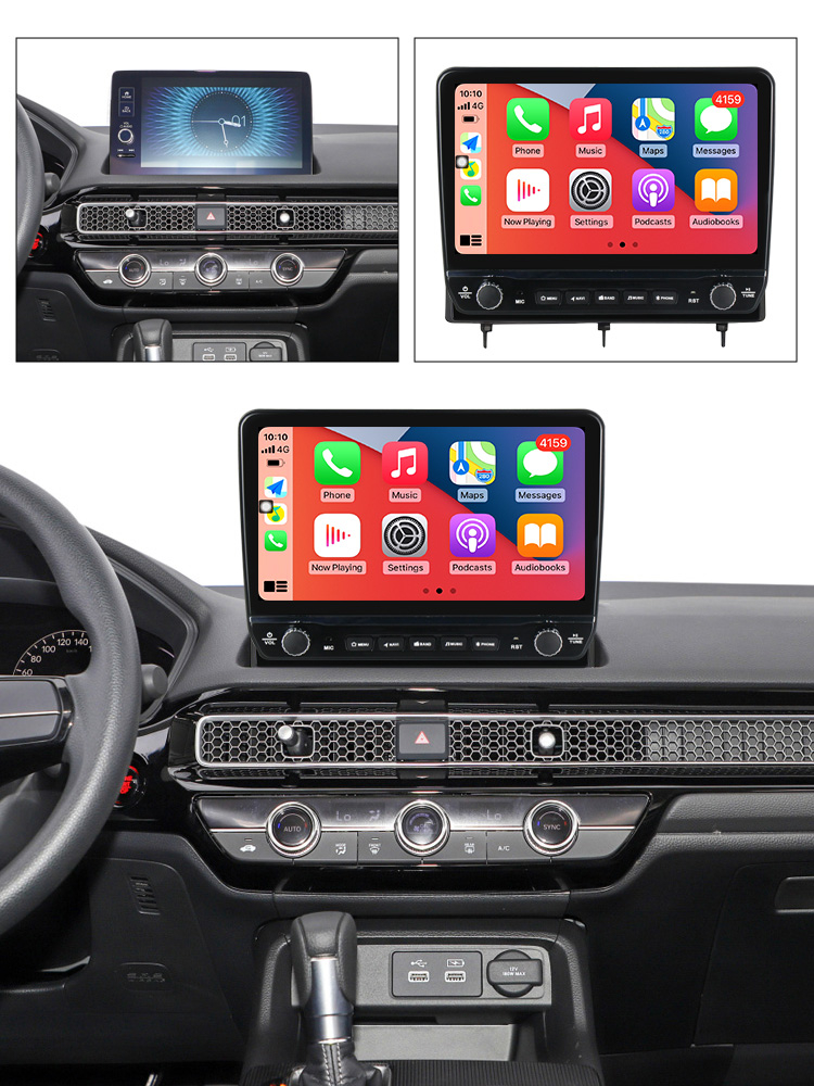 Navigatie dedicata Civic 2022 cu butoane rotative model 2024, 10 Inch, 2GB RAM 32GB ROM, Quadcore, Android 13, WiFi, Bluetooth, Magazin Play [4]