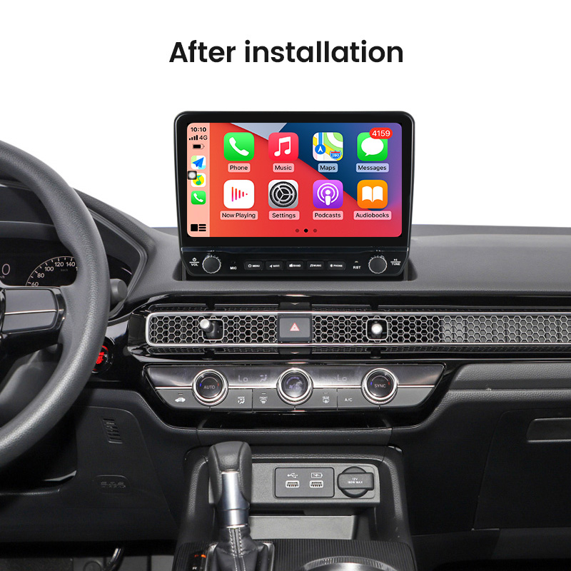 Navigatie dedicata Civic 2022 cu butoane rotative model 2024, 10 Inch, 2GB RAM 32GB ROM, Quadcore, Android 13, WiFi, Bluetooth, Magazin Play [3]
