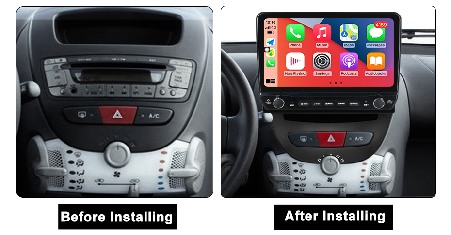 Navigatie dedicata Peugeot 107 2009-2015 10INCH cu butoane rotative model 2024, 10 Inch, 2GB RAM 32GB ROM, Quadcore, Android 13, WiFi, Bluetooth, Magazin Play [5]