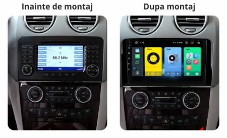 Navigatie dedicata Mercedes Benz ML PX6, 4GB RAM 64GB ROM, Octacore, Android 13, Display QLED 9", DSP, Carplay, Android Auto, Internet, Youtube, Waze, WIFI, Bluetooth [4]