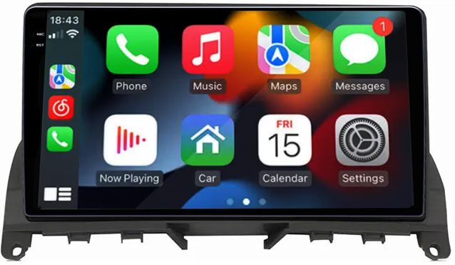Navigatie dedicata Mercedes Benz W204, C-Class din 2006 - 2012, 12GB RAM 256GB ROM, Android 13, Rezolutie 2K, Display QLED, 9", DSP, Carplay, Android Auto, Internet, Youtube, Waze [3]