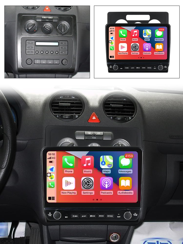 Navigatie dedicata Caddy 3 2004-2010 cu butoane rotative model 2024, 10 Inch, 2GB RAM 32GB ROM, Quadcore, Android 13, WiFi, Bluetooth, Magazin Play [4]