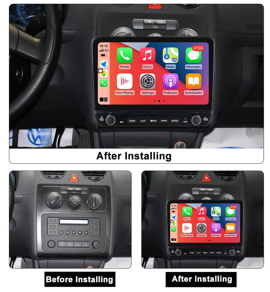 Navigatie dedicata Caddy 3 2004-2010 cu butoane rotative model 2024, 10 Inch, 2GB RAM 32GB ROM, Quadcore, Android 13, WiFi, Bluetooth, Magazin Play [5]