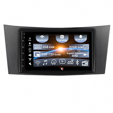 (Resigilata) Navigatie dedicata Mercedes Benz W211, 2GB RAM 32GB ROM, Quad Core, Display 9" IPS Full HD, Carplay, Android 13, Bluetooth, Magazin Play, Suport camere AHD [1]