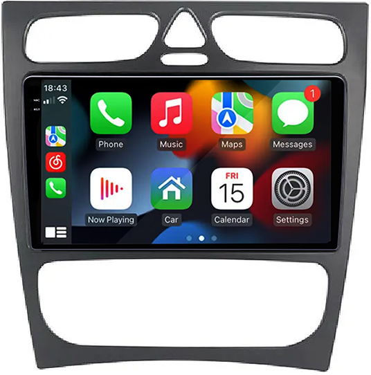 Navigatie dedicata Mercedes C-Class W203 / CLK 320 2000-2004, 12GB RAM 256GB ROM, Android 13, Rezolutie 2K, Display QLED, 9", DSP, Carplay, Android Auto, Internet, Youtube, Waze, [2]