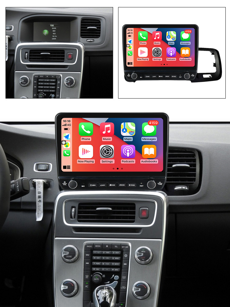 Navigatie dedicata S60 V60 2011-2020 cu butoane rotative model 2024, 9 Inch, 2GB RAM 32GB ROM, Quadcore, Android 13, WiFi, Bluetooth, Magazin Play [4]