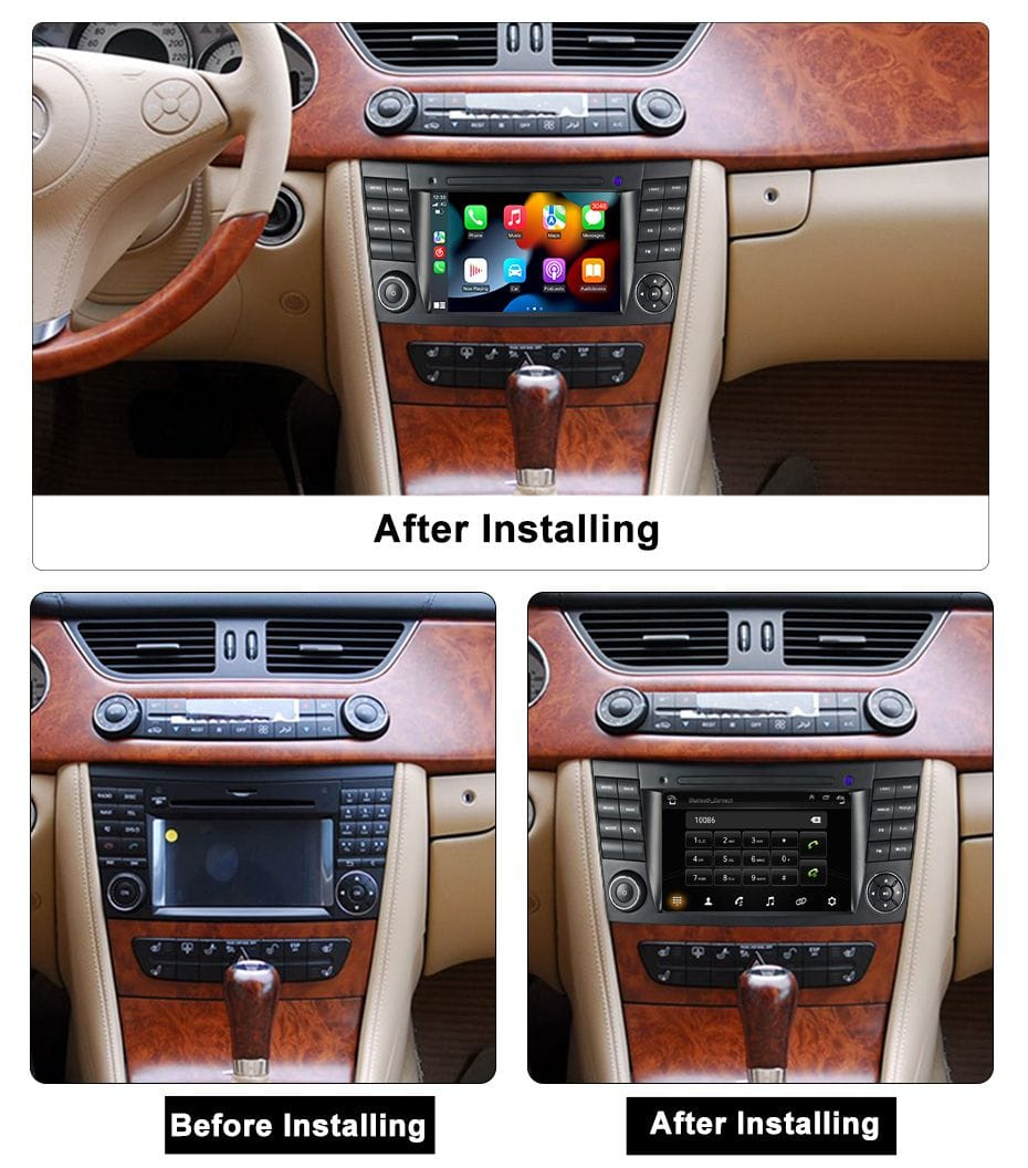 Navigatie dedicata Mercedes E Class W211, 7 inch, 4GB RAM 64GB ROM, Android 13, Waze, Internet, Mirrorlink, Aplicatii, Bluetooth [2]