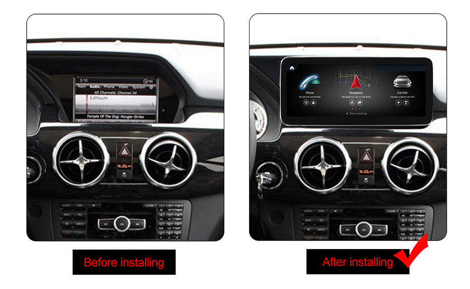 Navigatie dedicata Mercedes GLK X204 NTG 4.5, Android 13, Wireless Carplay si Android auto 6GB RAM 128GB ROM, Navigatie dedicata Mercedes CLS W218 NTG4.5, Android 13, [4]
