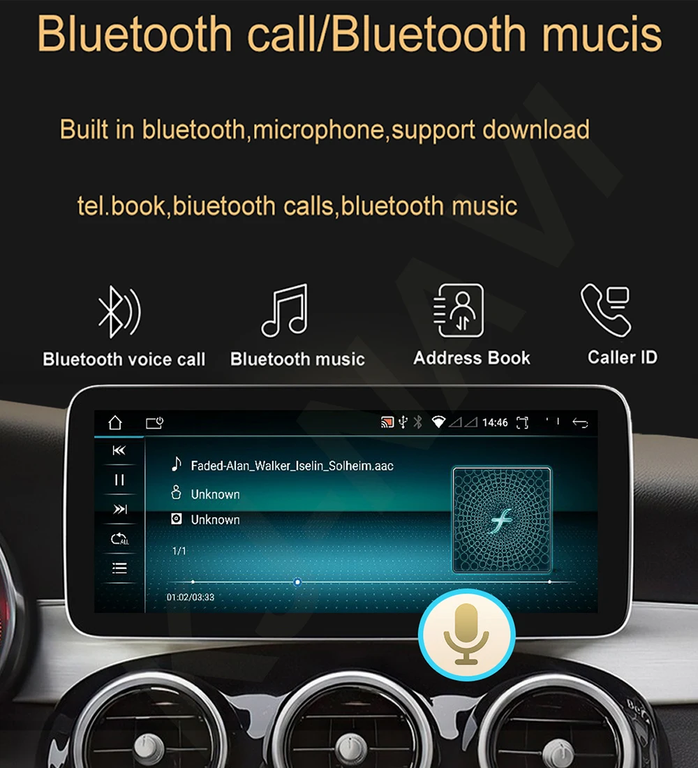 Navigatie dedicata Mercedes GLE NTG 5 2015-2019 Android 13, Qualcomm 662, 8GB RAM si 128GB ROM, Octacore 2.0ghz, Display 12,5" 1920*720, DSP, Carplay, Android Auto, Internet, Youtube [11]