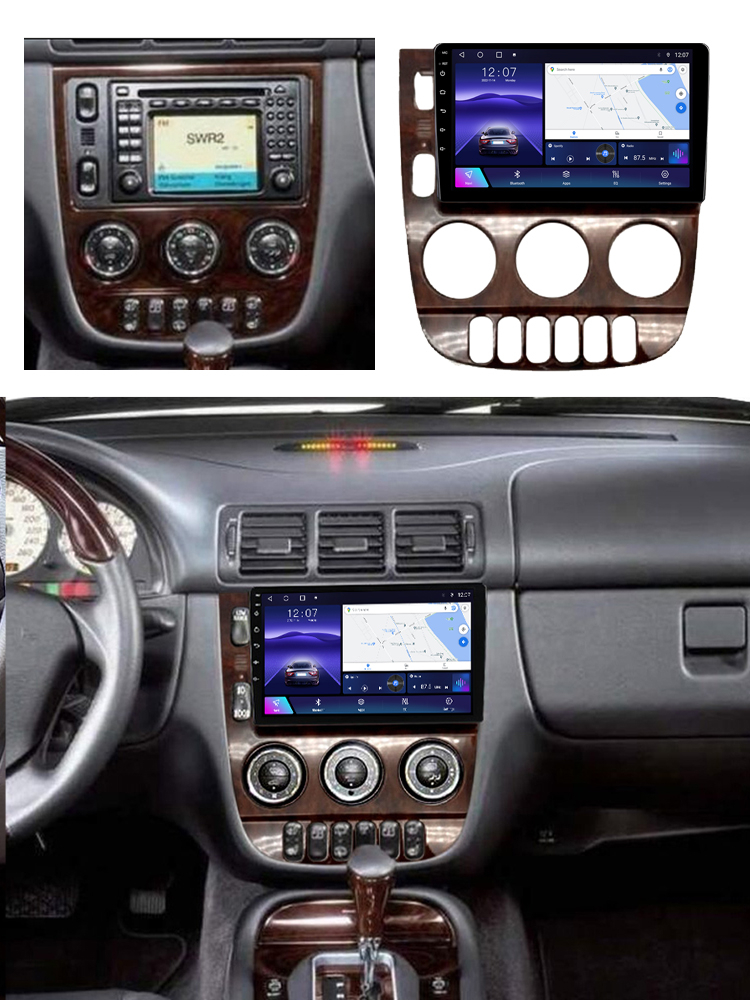 Navigatie dedicata Mercedes ML W163 2001 - 2005, 4 GB RAM 32 ROM, Android 13, Display QLED, 9", DSP, Carplay, Android Auto, Internet, Youtube , Waze , WI-FI , USB , Bluetooth [5]
