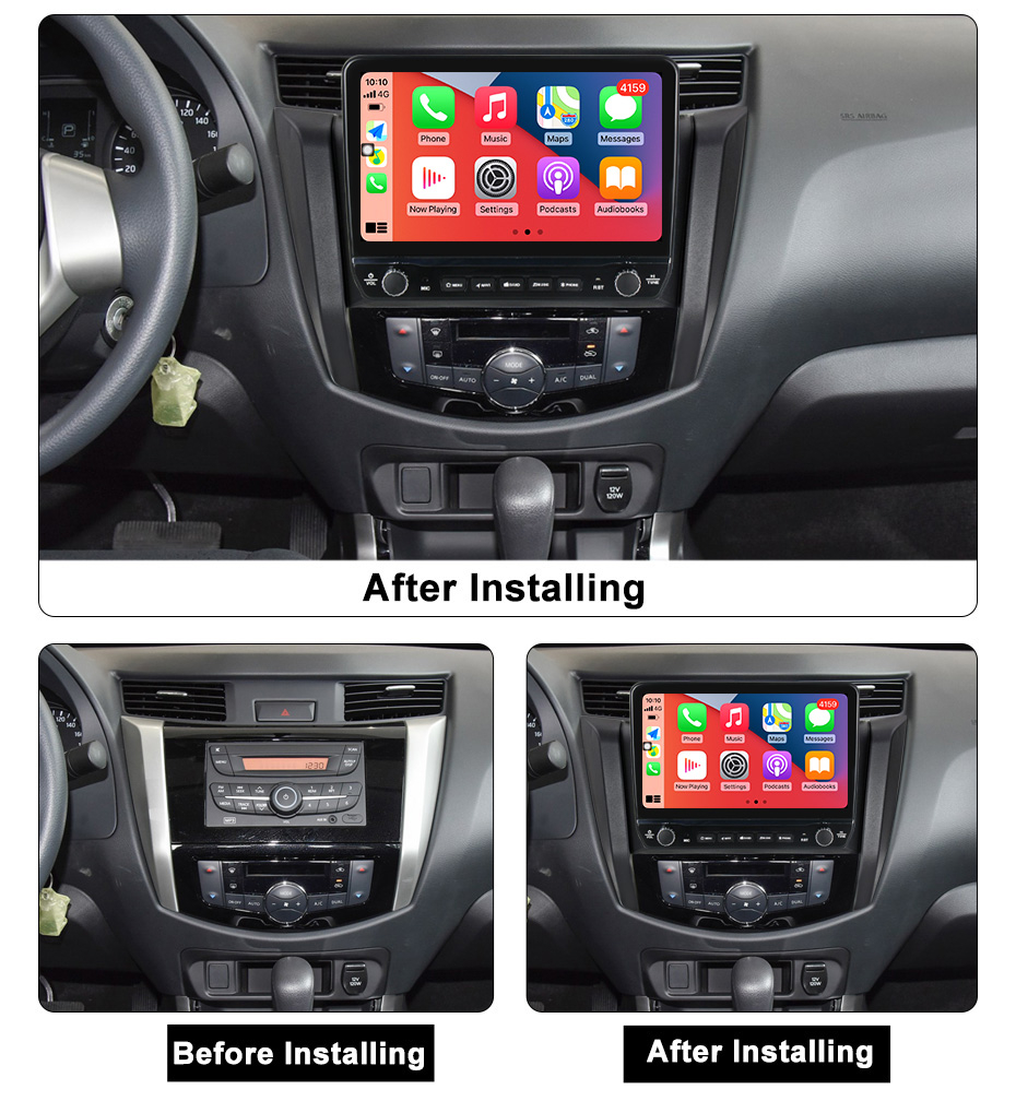 Navigatie dedicata NP300 Frontier 2017 cu butoane rotative model 2024, 9 Inch, 2GB RAM 32GB ROM, Quadcore, Android 13, WiFi, Bluetooth, Magazin Play [5]