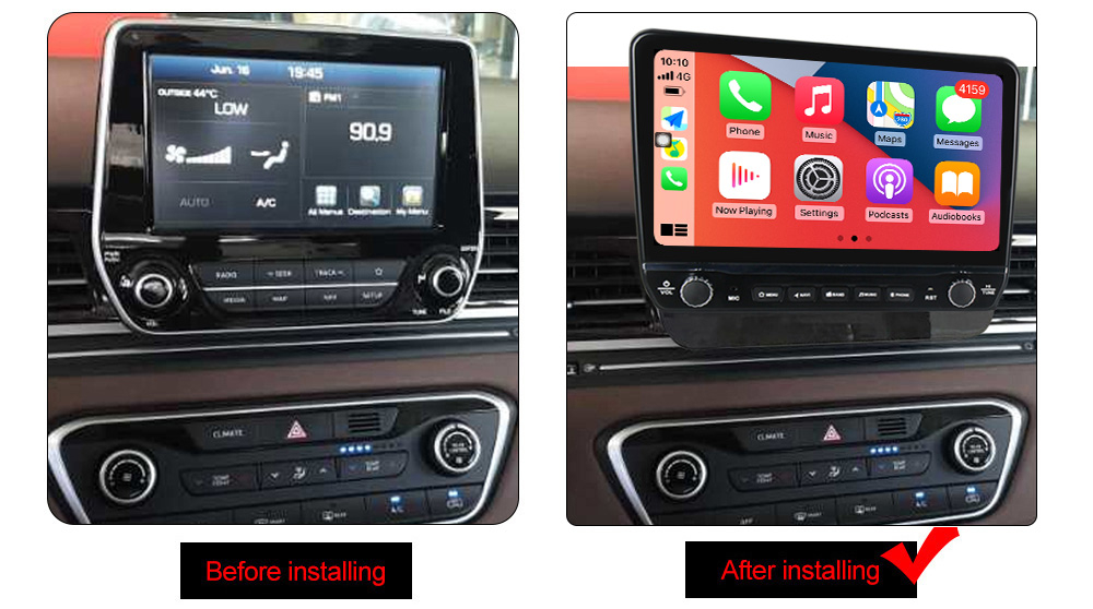 Navigatie dedicata H1 2019 cu butoane rotative model 2024, 10 Inch, 2GB RAM 32GB ROM, Quadcore, Android 13, WiFi, Bluetooth, Magazin Play [5]
