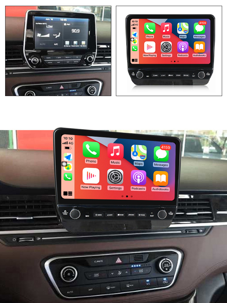 Navigatie dedicata H1 2019 cu butoane rotative model 2024, 10 Inch, 2GB RAM 32GB ROM, Quadcore, Android 13, WiFi, Bluetooth, Magazin Play [4]