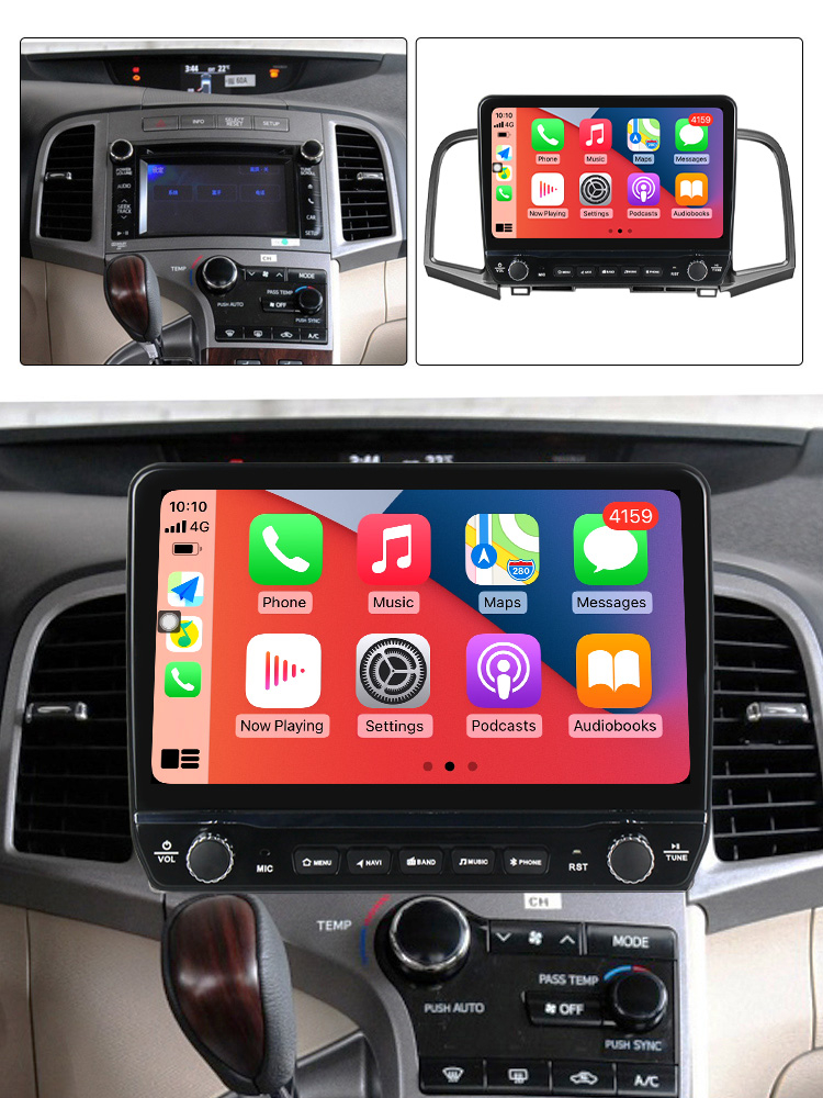 Navigatie dedicata Venza 2008-2016 cu butoane rotative model 2024, 9 Inch, 2GB RAM 32GB ROM, Quadcore, Android 13, WiFi, Bluetooth, Magazin Play [3]