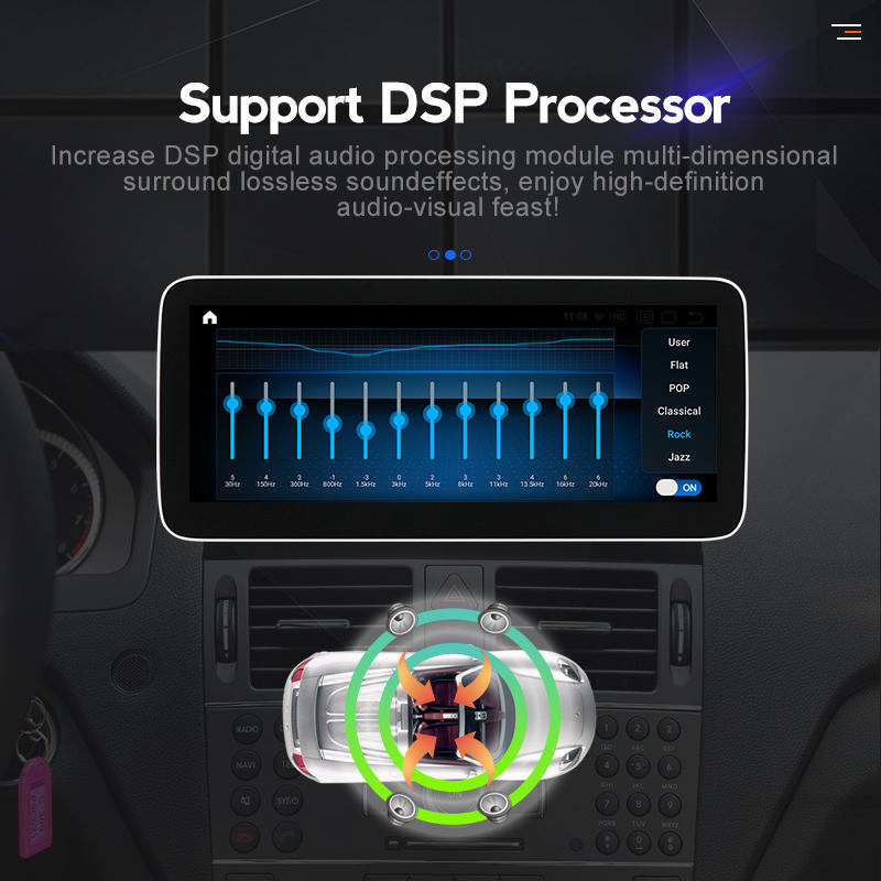 Navigatie dedicata Mercedes W204 NTG 4.0, Android 13, Wireless Carplay si Android auto 6GB RAM 128GB ROM, Octacore 2.0ghz, Display IPS 1280*720 10.25 inch [3]