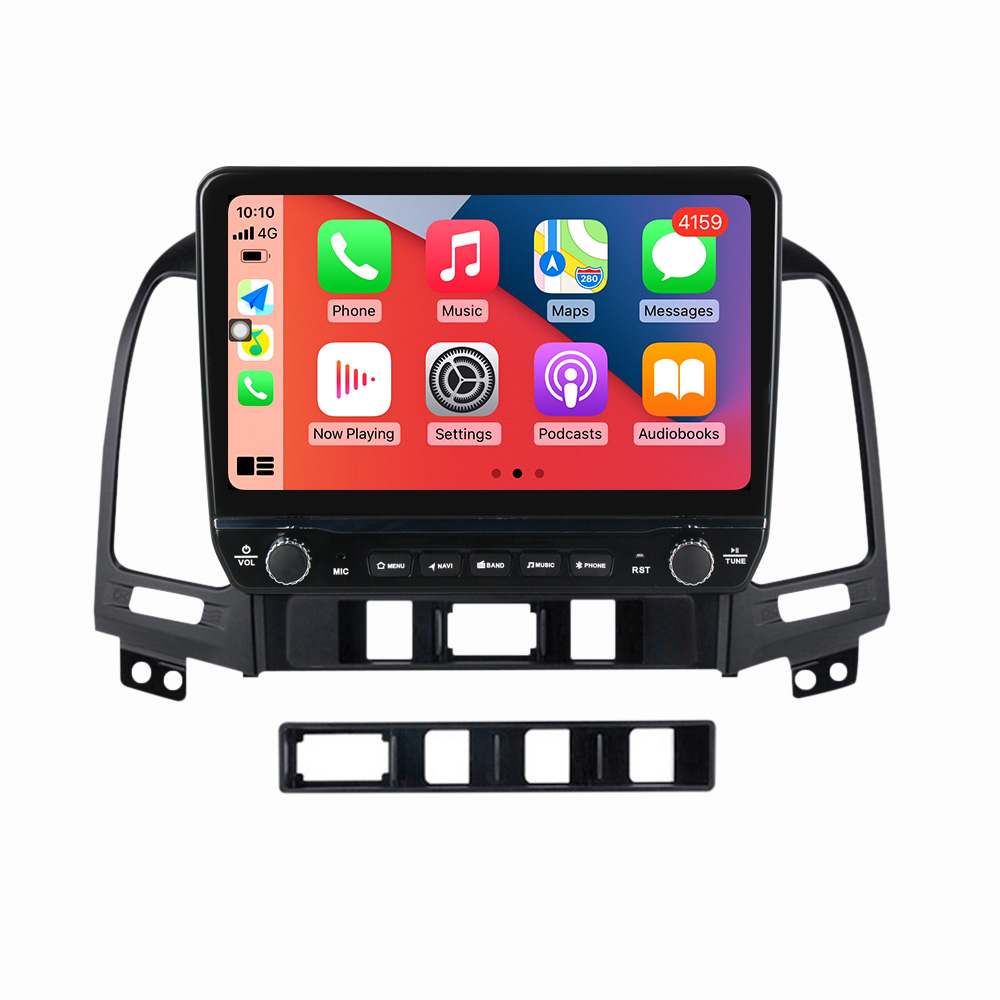 Navigatie dedicata Santa Fe 2006-2012 cu butoane rotative model 2024, 9 Inch, 2GB RAM 32GB ROM, Quadcore, Android 13, WiFi, Bluetooth, Magazin Play [2]