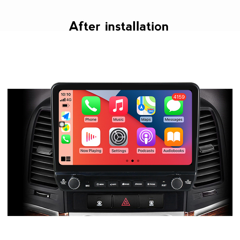 Navigatie dedicata Santa Fe 2006-2012 cu butoane rotative model 2024, 9 Inch, 2GB RAM 32GB ROM, Quadcore, Android 13, WiFi, Bluetooth, Magazin Play [3]