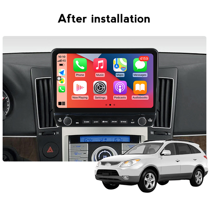 Navigatie dedicata Veracruz IX55 2006-2015 cu butoane rotative model 2024, 10 Inch, 2GB RAM 32GB ROM, Quadcore, Android 13, WiFi, Bluetooth, Magazin Play [3]