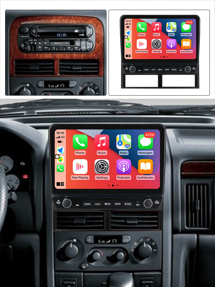 Navigatie dedicata Grand Cherokee 1999-2005 cu butoane rotative model 2024, 9 Inch, 2GB RAM 32GB ROM, Quadcore, Android 13, WiFi, Bluetooth, Magazin Play [4]