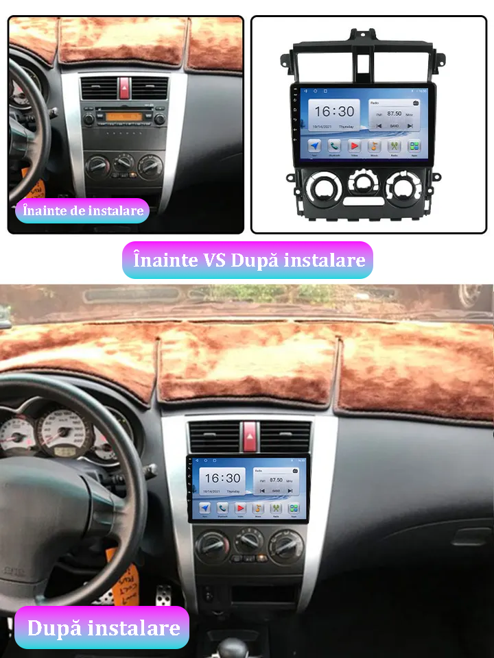 Navigatie dedicata Mitsubishi Colt Plus 2007-2012, 4GB RAM 32GB ROM, Android 13, Display 9 " , Internet ,Aplicatii , Waze , WI-FI , USB , Bluetooth , Mirrorlink [4]