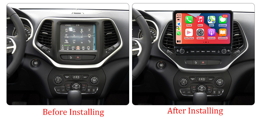 Navigatie dedicata Cherokee 5 2014-2018 cu butoane rotative model 2024, 9 Inch, 2GB RAM 32GB ROM, Quadcore, Android 13, WiFi, Bluetooth, Magazin Play [5]