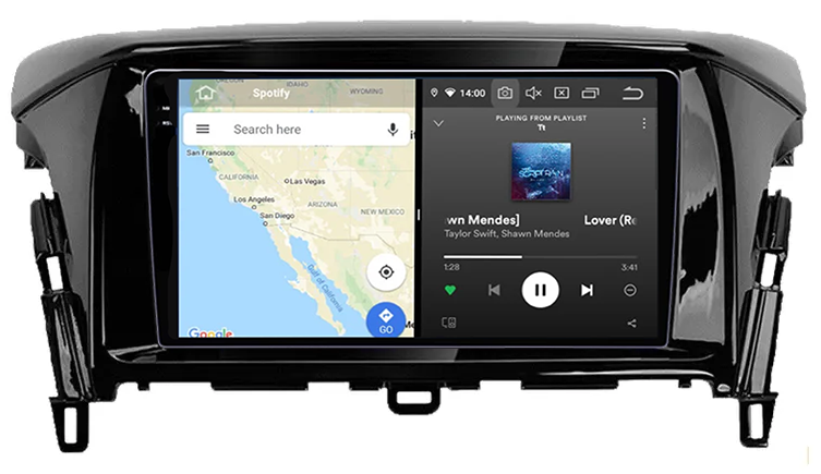 Navigatie dedicata Mitsubishi Eclipse 2017+, 12GB RAM 256GB ROM, Android 13, Rezolutie 2K, Display QLED, 9", DSP, Carplay, Android Auto, Internet, Youtube, Waze, Wi Fi, USB [4]