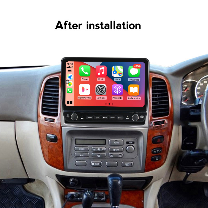 Navigatie dedicata Land Cruiser 100 2002-2007 cu butoane rotative model 2024, 10 Inch, 2GB RAM 32GB ROM, Quadcore, Android 13, WiFi, Bluetooth, Magazin Play [2]