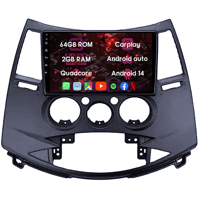(Resigilata) Navigatie dedicata Mitsubishi Grandis 2003-2011, 2GB RAM 32GB ROM, Quad Core, Display 9" IPS Full HD, Carplay, Android 13, Bluetooth, Magazin Play, Suport camere AHD [7]