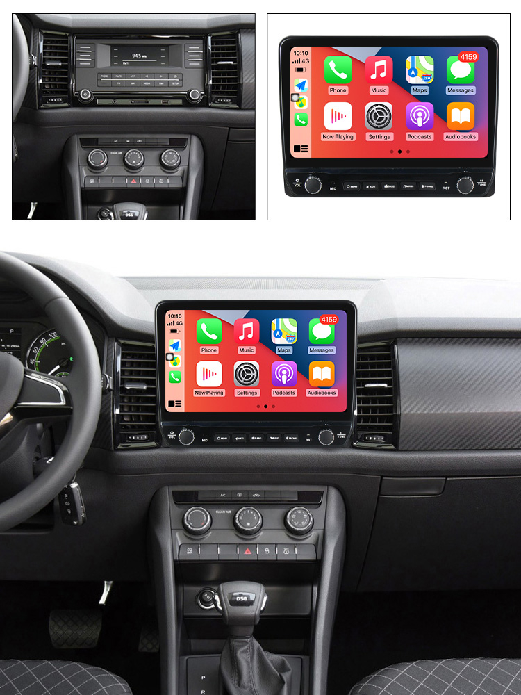 Navigatie dedicata Kodiaq 2016-2018 cu butoane rotative model 2024, 9 Inch, 2GB RAM 32GB ROM, Quadcore, Android 13, WiFi, Bluetooth, Magazin Play [4]