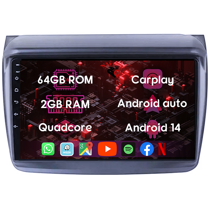 (Resigilata) Navigatie dedicata Mitsubishi L200 2008-2016, 9 Inch, 2GB RAM 32GB ROM, Android 13, WiFi, Bluetooth, Magazin Play, Camera Marsarier [9]