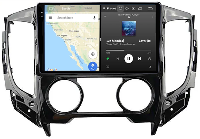 Navigatie dedicata Mitsubishi L200 2015-2019, 12GB RAM 256GB ROM, Android 13, Rezolutie 2K, Display QLED, 9", DSP, Carplay, Android Auto, Internet, Youtube, Waze, Wi Fi, USB [4]