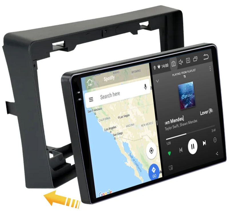 Navigatie dedicata Mitsubishi L200 2018-2020, 12GB RAM 256GB ROM, Android 13, Rezolutie 2K, Display QLED, 9", DSP, Carplay, Android Auto, Internet, Youtube, Waze, Wi Fi, USB [4]