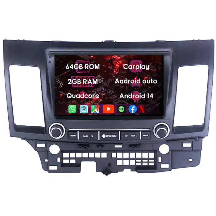 (Resigilata) Navigatie dedicata Mitsubishi Lancer 2007-2012, 2GB RAM 32GB ROM, Quad Core, Display 9" IPS Full HD, Carplay, Android 13, Bluetooth, Magazin Play, Suport camere AHD [6]