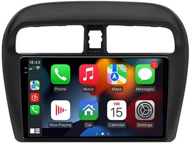 Navigatie dedicata Mitsubishi Mirage Attrage 2012-2018, 12GB RAM 256GB ROM, Android 13, Rezolutie 2K, Display QLED, 9", DSP, Carplay, Android Auto, Internet, Youtube, Waze, Wi Fi, [2]
