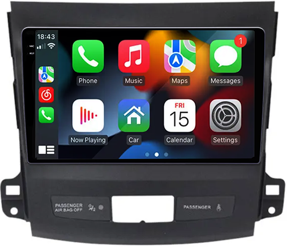 Navigatie dedicata Mitsubishi Outlander 2006-2012, 12GB RAM 256GB ROM, Android 13, Rezolutie 2K, Display QLED, 9", DSP, Carplay, Android Auto, Internet, Youtube, Waze, Wi Fi, USB [2]