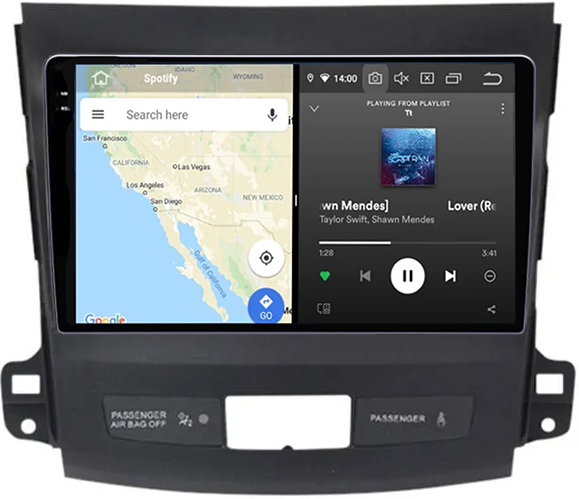 Navigatie dedicata Mitsubishi Outlander 2006-2012, 12GB RAM 256GB ROM, Android 13, Rezolutie 2K, Display QLED, 9", DSP, Carplay, Android Auto, Internet, Youtube, Waze, Wi Fi, USB [4]