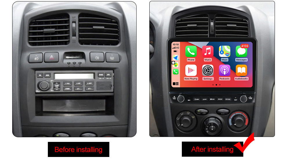 Navigatie dedicata Santa Fe 2006-2015 cu butoane rotative model 2024, 9 Inch, 2GB RAM 32GB ROM, Quadcore, Android 13, WiFi, Bluetooth, Magazin Play [5]