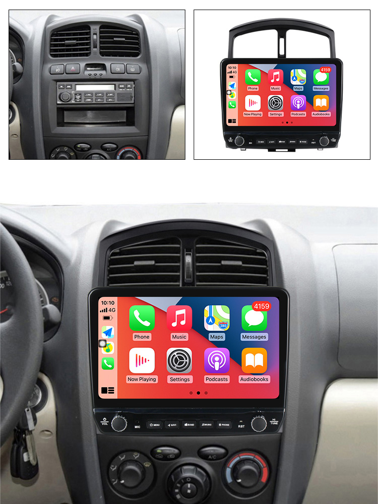 Navigatie dedicata Santa Fe 2006-2015 cu butoane rotative model 2024, 9 Inch, 2GB RAM 32GB ROM, Quadcore, Android 13, WiFi, Bluetooth, Magazin Play [4]