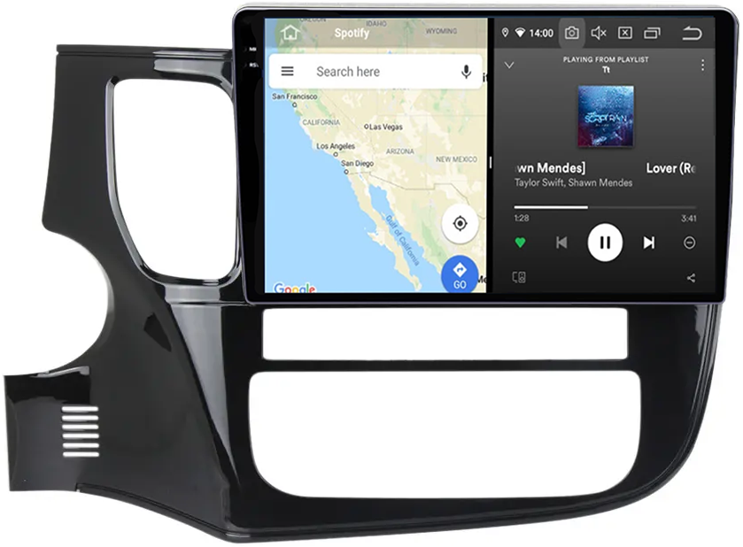 Navigatie dedicata Mitsubishi Outlander 2012-2018, 12GB RAM 256GB ROM, Android 13, Rezolutie 2K, Display QLED, 9", DSP, Carplay, Android Auto, Internet, Youtube, Waze, Wi Fi, USB [4]