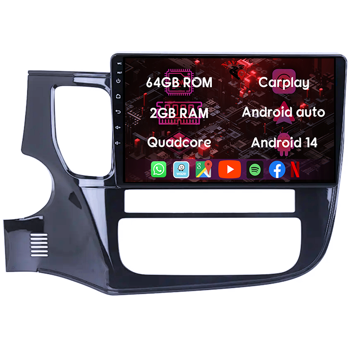 (Resigilata) Navigatie dedicata Mitsubishi Outlander 2015-2017, 2GB RAM 32GB ROM, Quad Core, Display 10.2" IPS Full HD, Carplay, Android 13, Bluetooth, Magazin Play, Suport camere AHD [10]