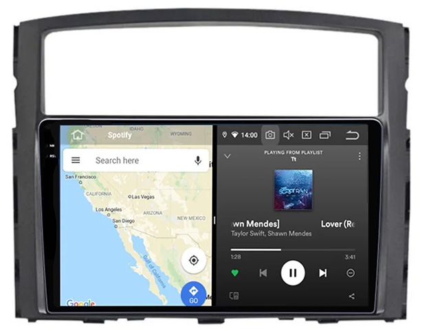 Navigatie dedicata Mitsubishi Pajero 2006-2014, 12GB RAM 256GB ROM, Android 13, Rezolutie 2K, Display QLED, 9", DSP, Carplay, Android Auto, Internet, Youtube, Waze, Wi Fi, USB [4]