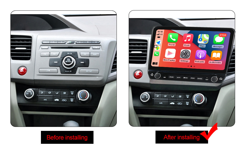 Navigatie dedicata Civic 2012-2015 cu butoane rotative model 2024, 9 Inch, 2GB RAM 32GB ROM, Quadcore, Android 13, WiFi, Bluetooth, Magazin Play [5]