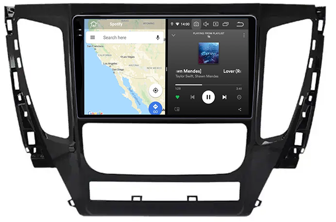 Navigatie dedicata Mitsubishi Pajero 2016-2018, 12GB RAM 256GB ROM, Android 13, Rezolutie 2K, Display QLED, 9", DSP, Carplay, Android Auto, Internet, Youtube, Waze, Wi Fi, USB [4]