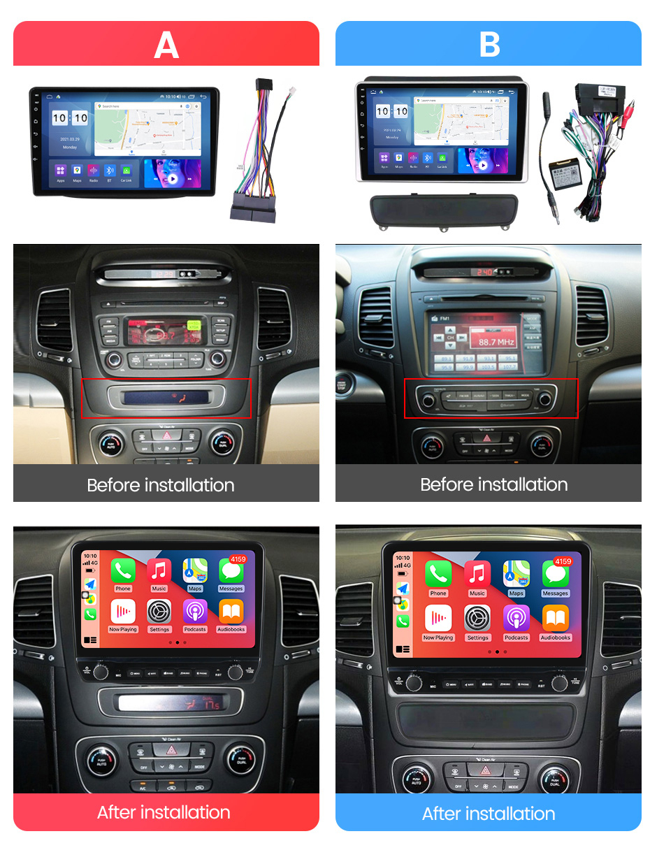 Navigatie dedicata Sorento 2013-2014 cu butoane rotative model 2024, 9 Inch, 2GB RAM 32GB ROM, Quadcore, Android 13, WiFi, Bluetooth, Magazin Play [8]