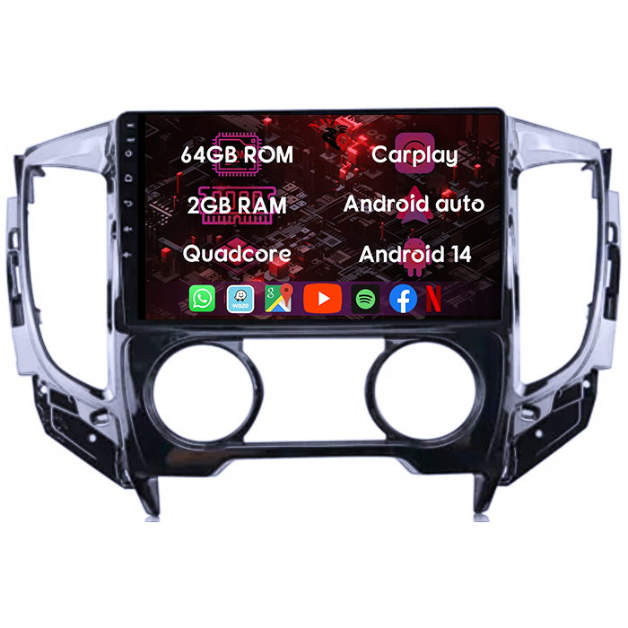 (Resigilata) Navigatie dedicata Mitsubishi Pajero Sport, 9 Inch, 2GB RAM 32GB ROM, Android 13, WiFi, Bluetooth, Magazin Play, Camera Marsarier [10]