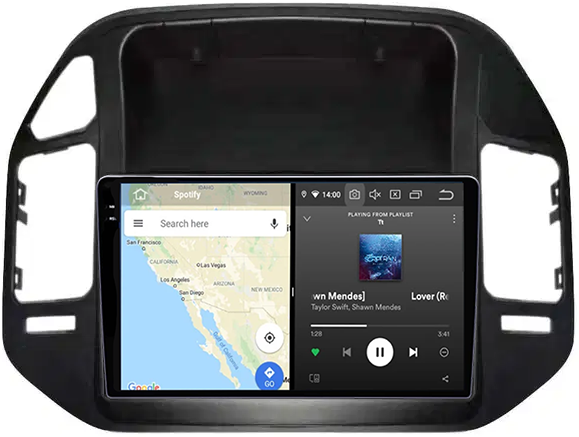 Navigatie dedicata Mitsubishi Pajero V73 2004-2011, 12GB RAM 256GB ROM, Android 13, Rezolutie 2K, Display QLED, 9", DSP, Carplay, Android Auto, Internet, Youtube, Waze, Wi Fi, USB [4]
