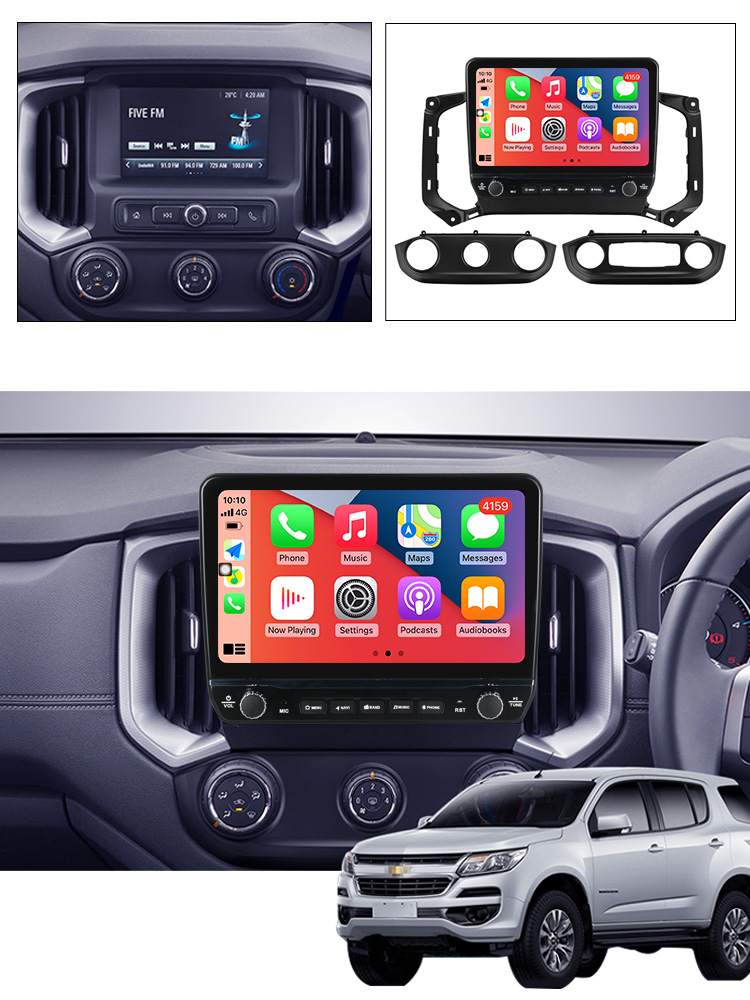 Navigatie dedicata TrailBlazer 2017-2019 cu butoane rotative model 2024, 9 Inch, 2GB RAM 32GB ROM, Quadcore, Android 13, WiFi, Bluetooth, Magazin Play [4]